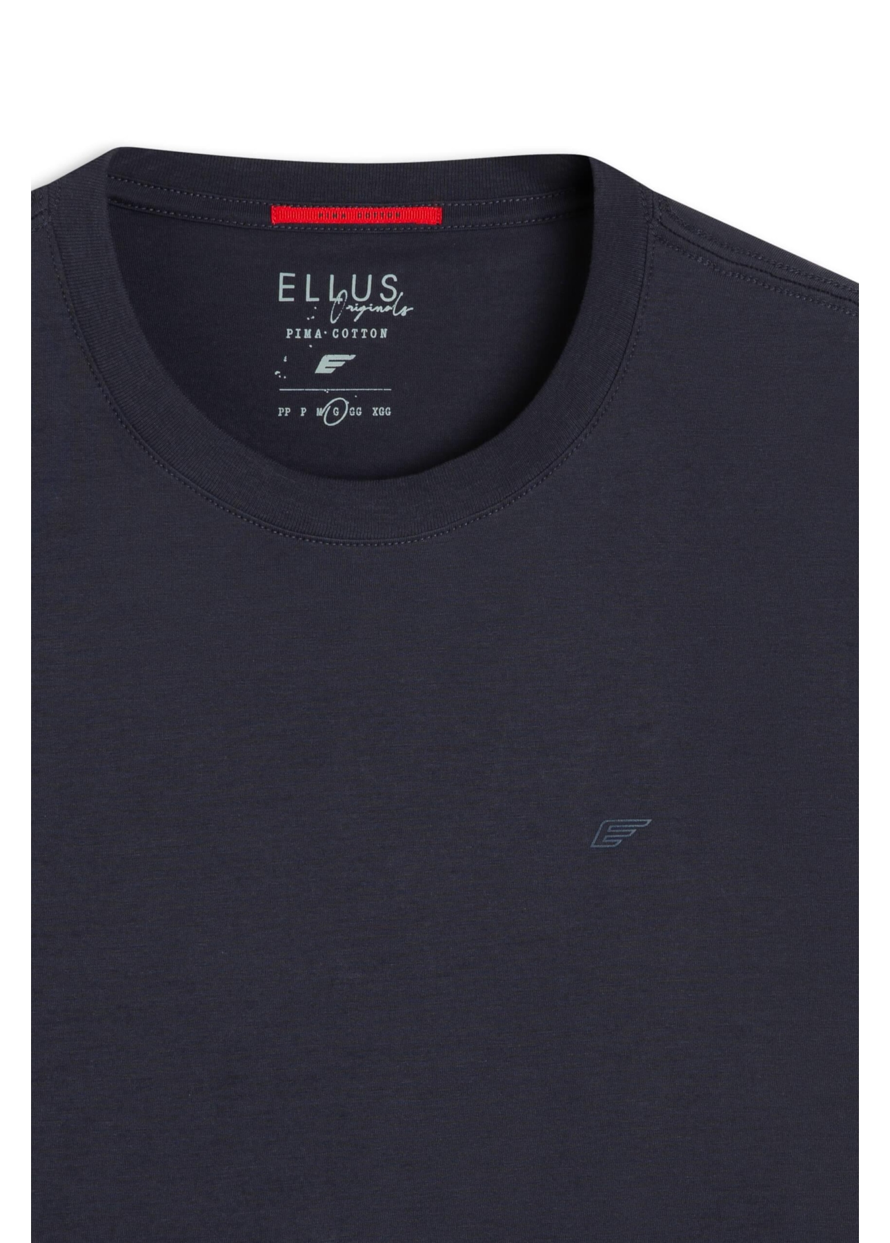 T-Shirt Pima Easa Mirror Dark Navy