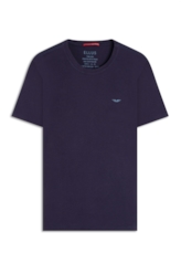 T-Shirt Pima Easa Mirror Dark Navy
