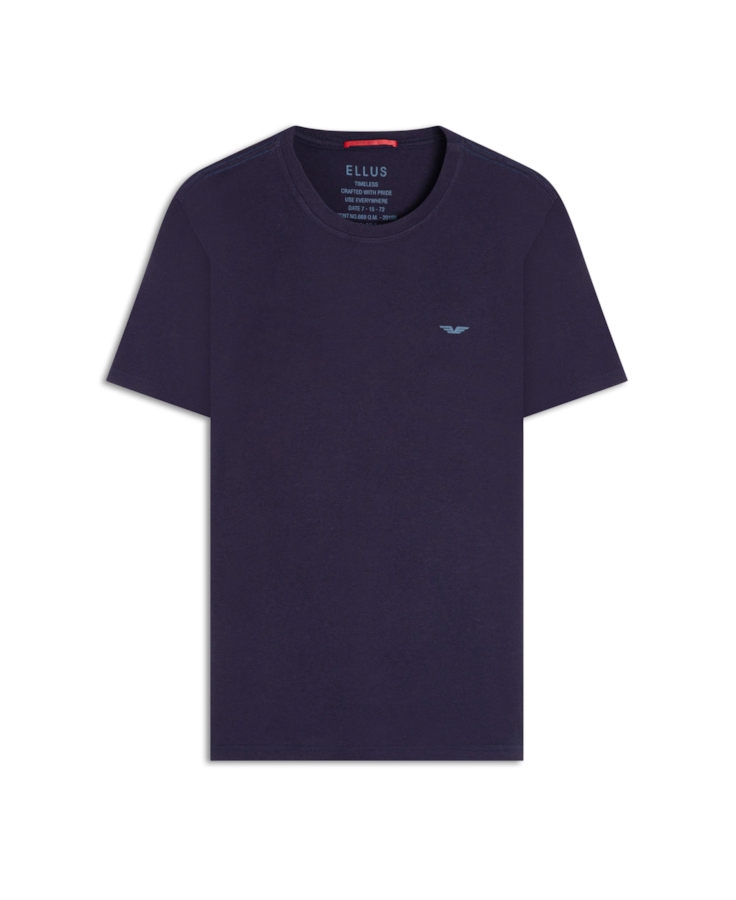 T-Shirt Pima Easa Mirror Dark Navy