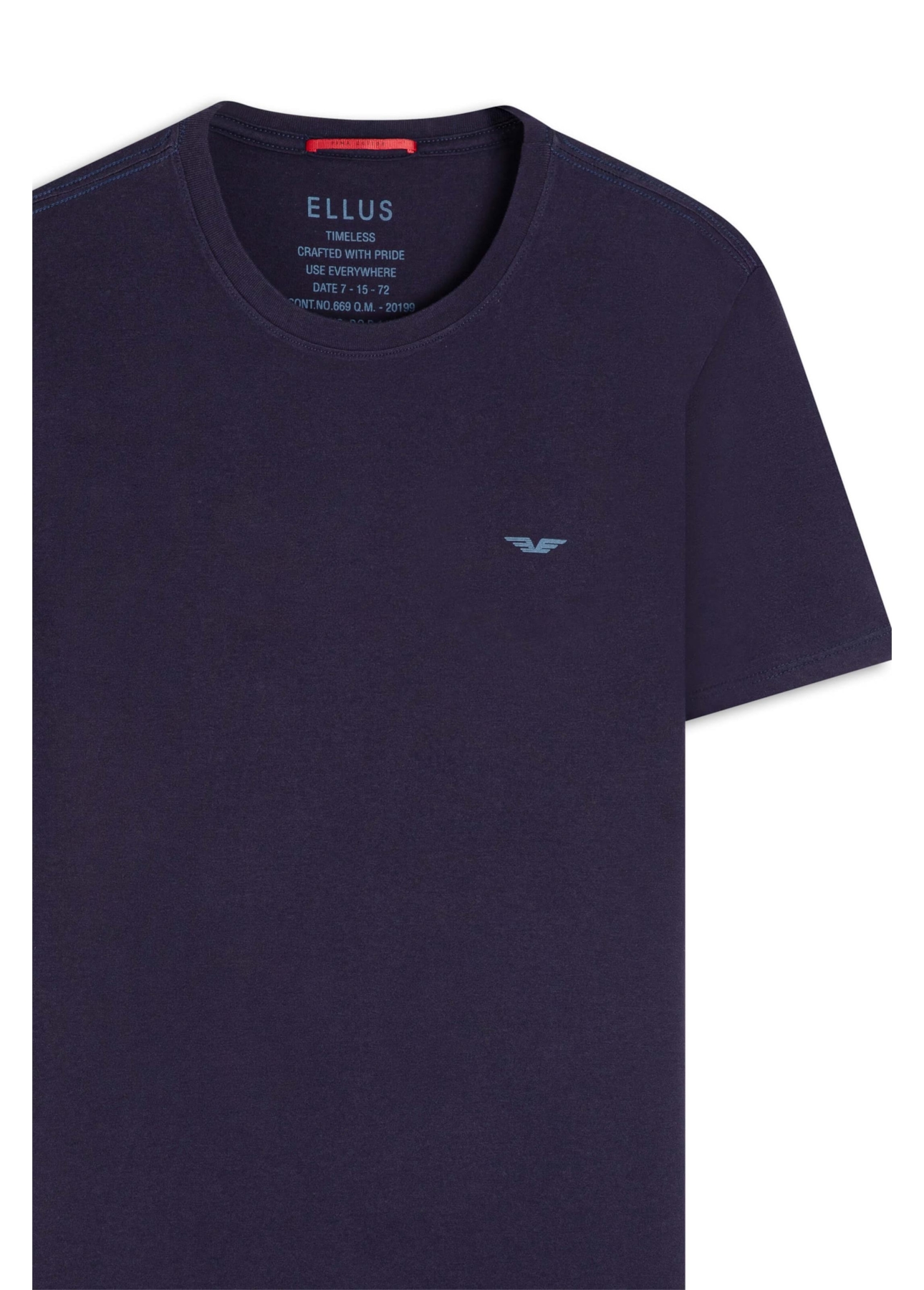 T-Shirt Pima Easa Mirror Dark Navy