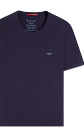 T-Shirt Pima Easa Mirror Dark Navy