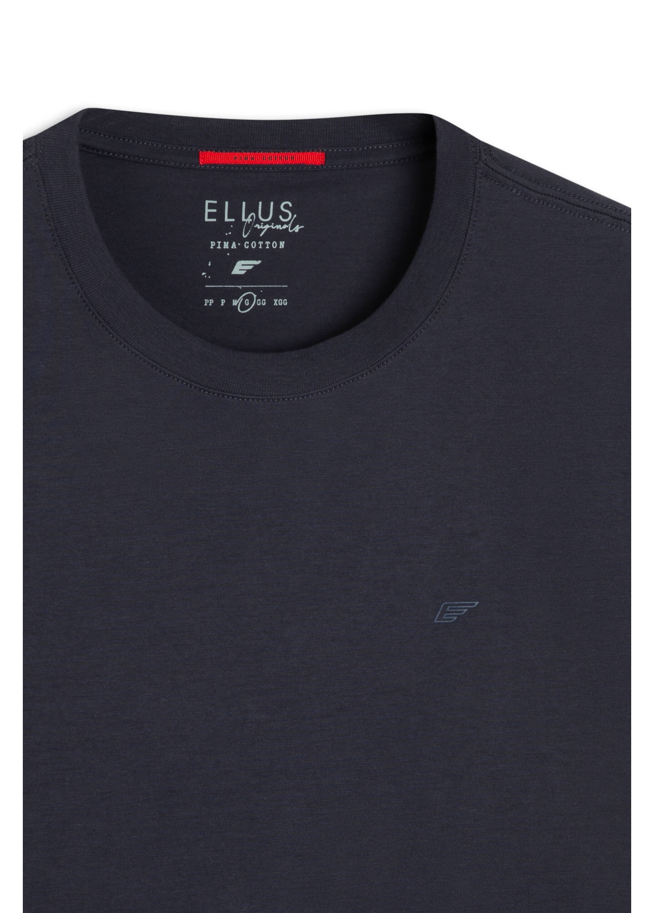 T-Shirt Pima Easa Mirror Dark Navy
