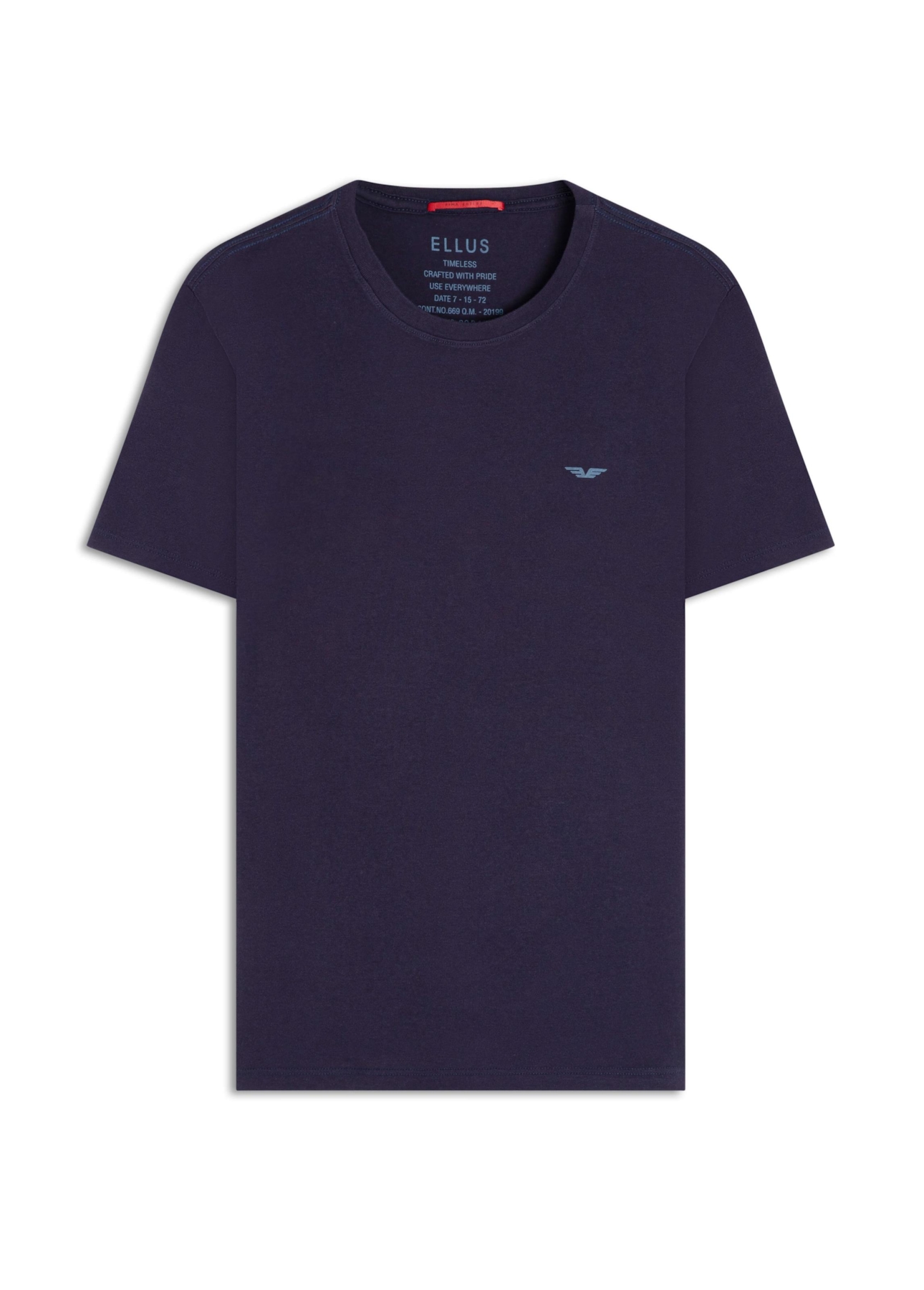 T-Shirt Pima Easa Mirror Dark Navy