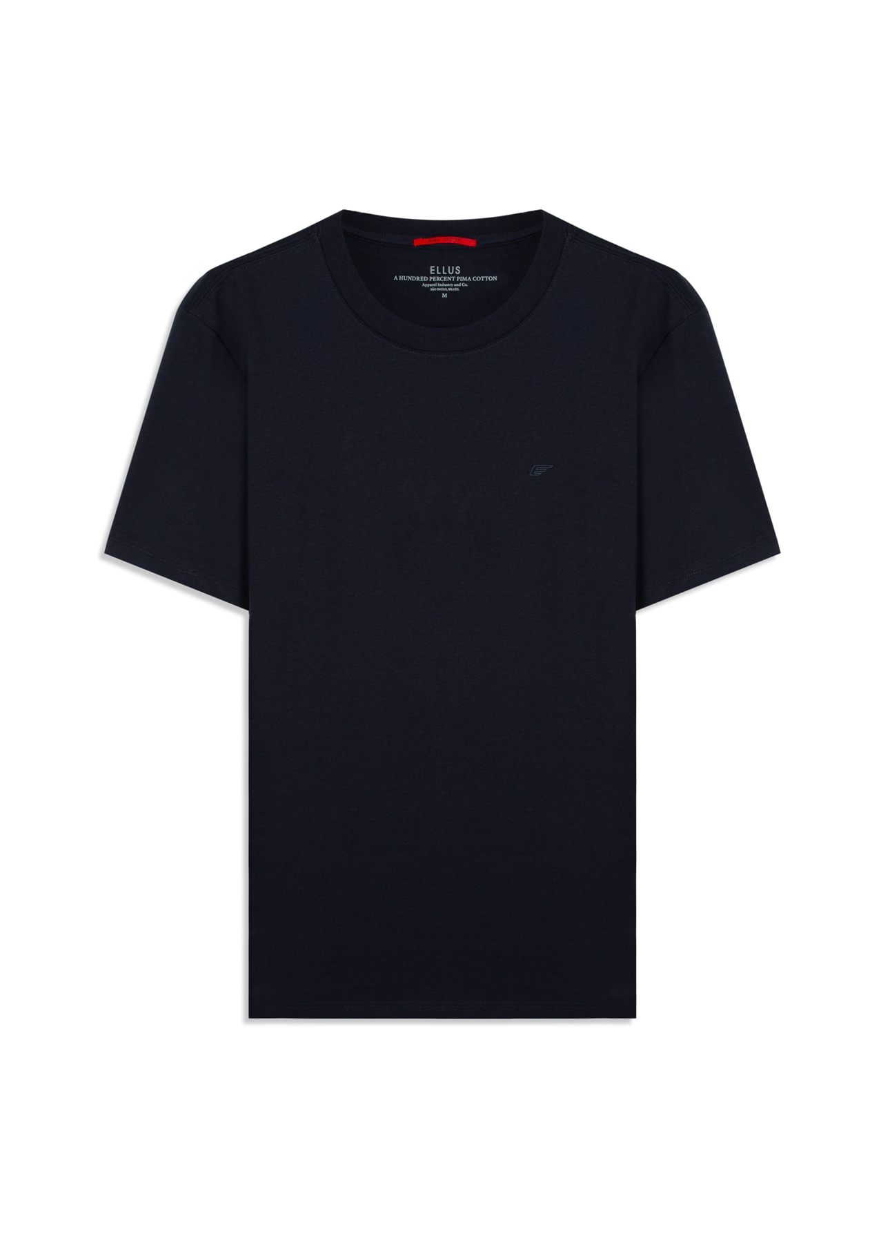 T-Shirt Pima Easa Mirror Midnight Blue