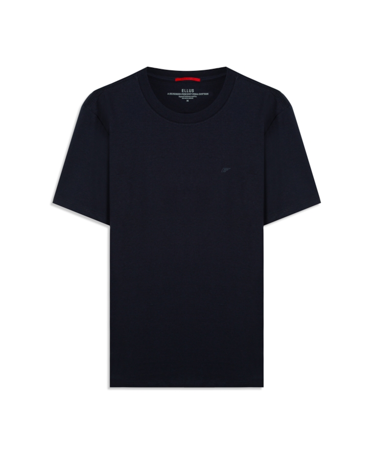 T-Shirt Pima Easa Mirror Midnight Blue