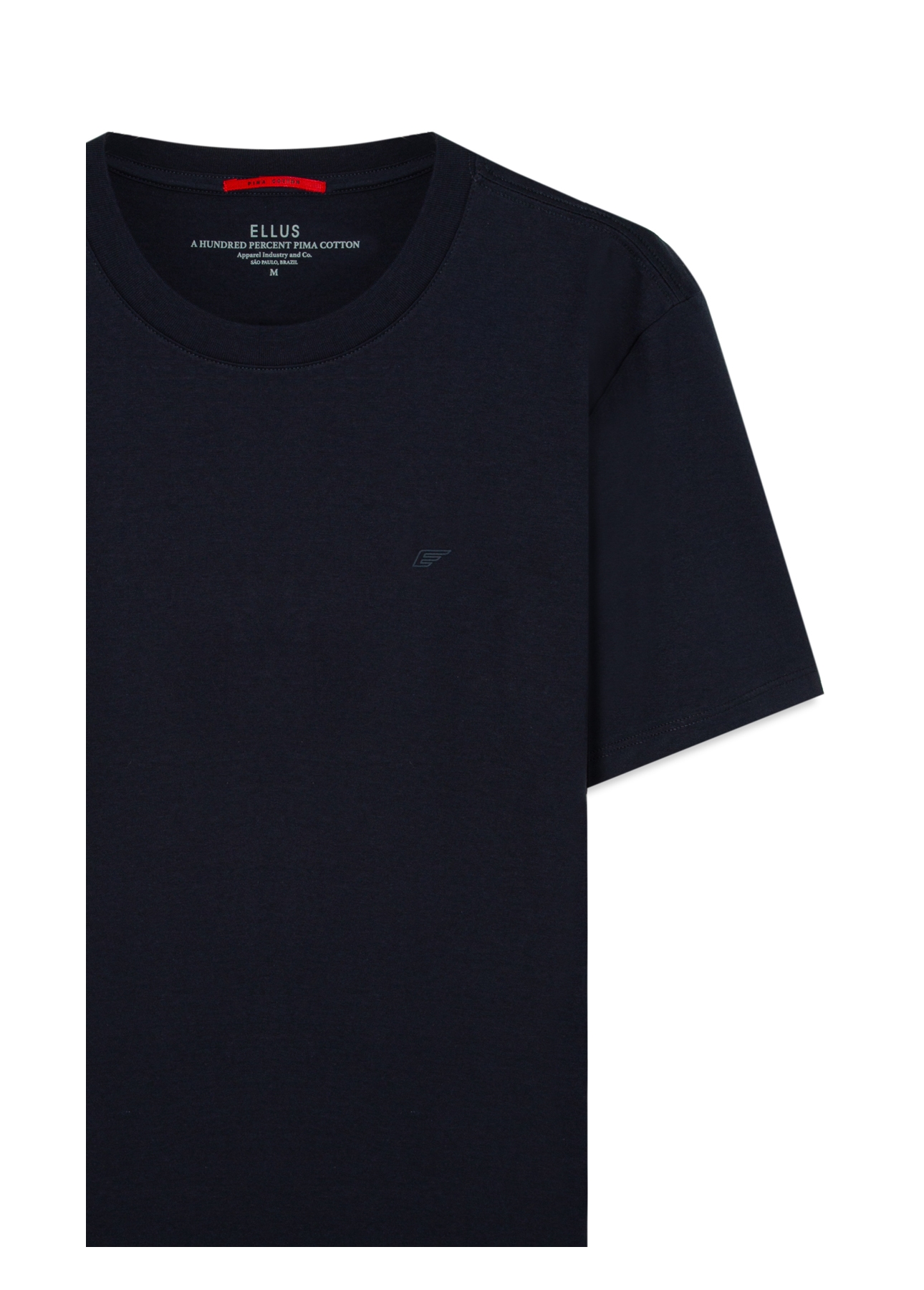 T-Shirt Pima Easa Mirror Midnight Blue