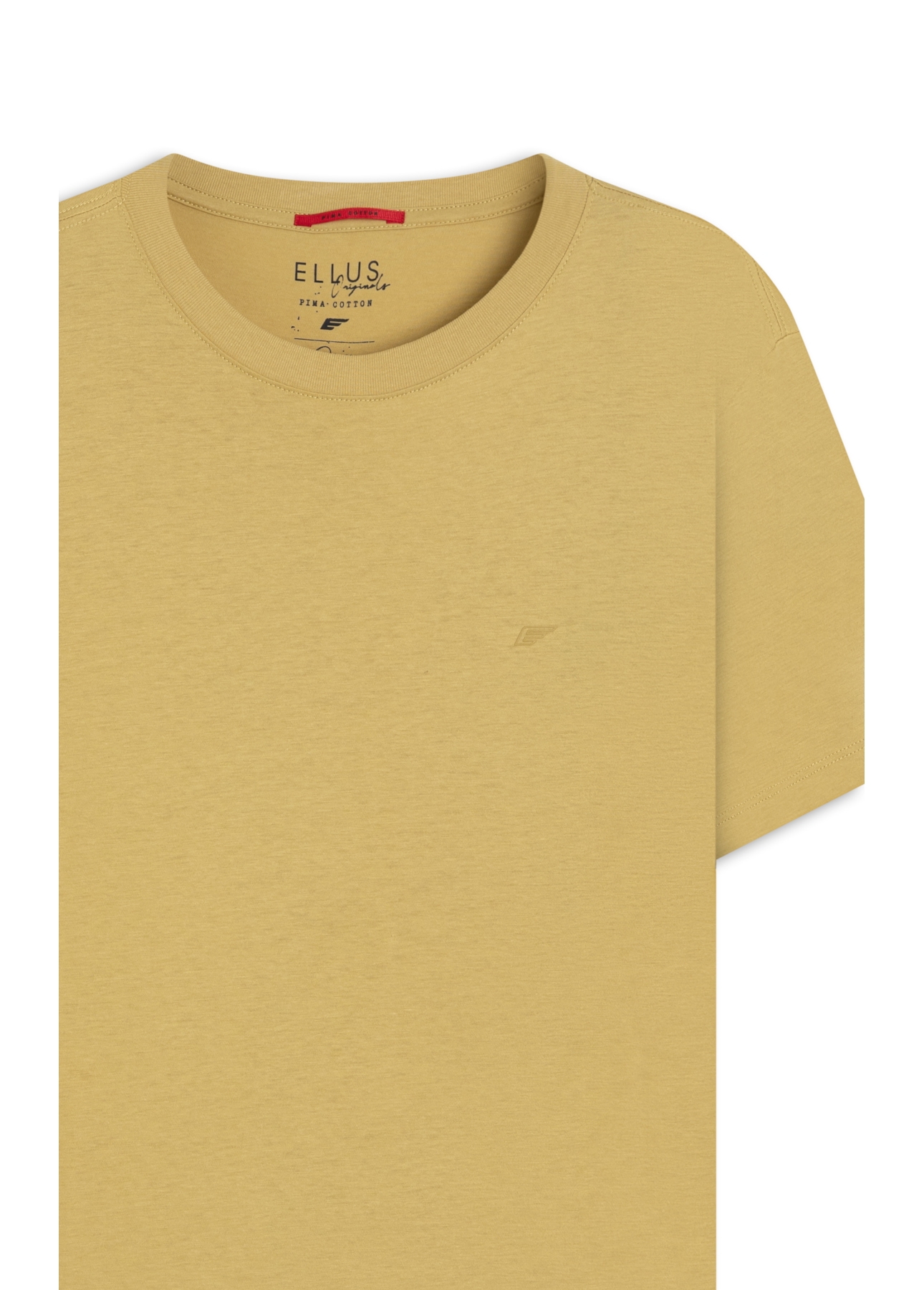 T-Shirt Pima Easa Mirror Mostarda