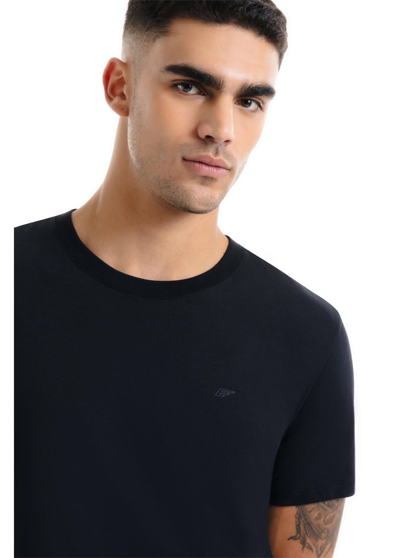 T-Shirt Pima Easa Mirror Preto