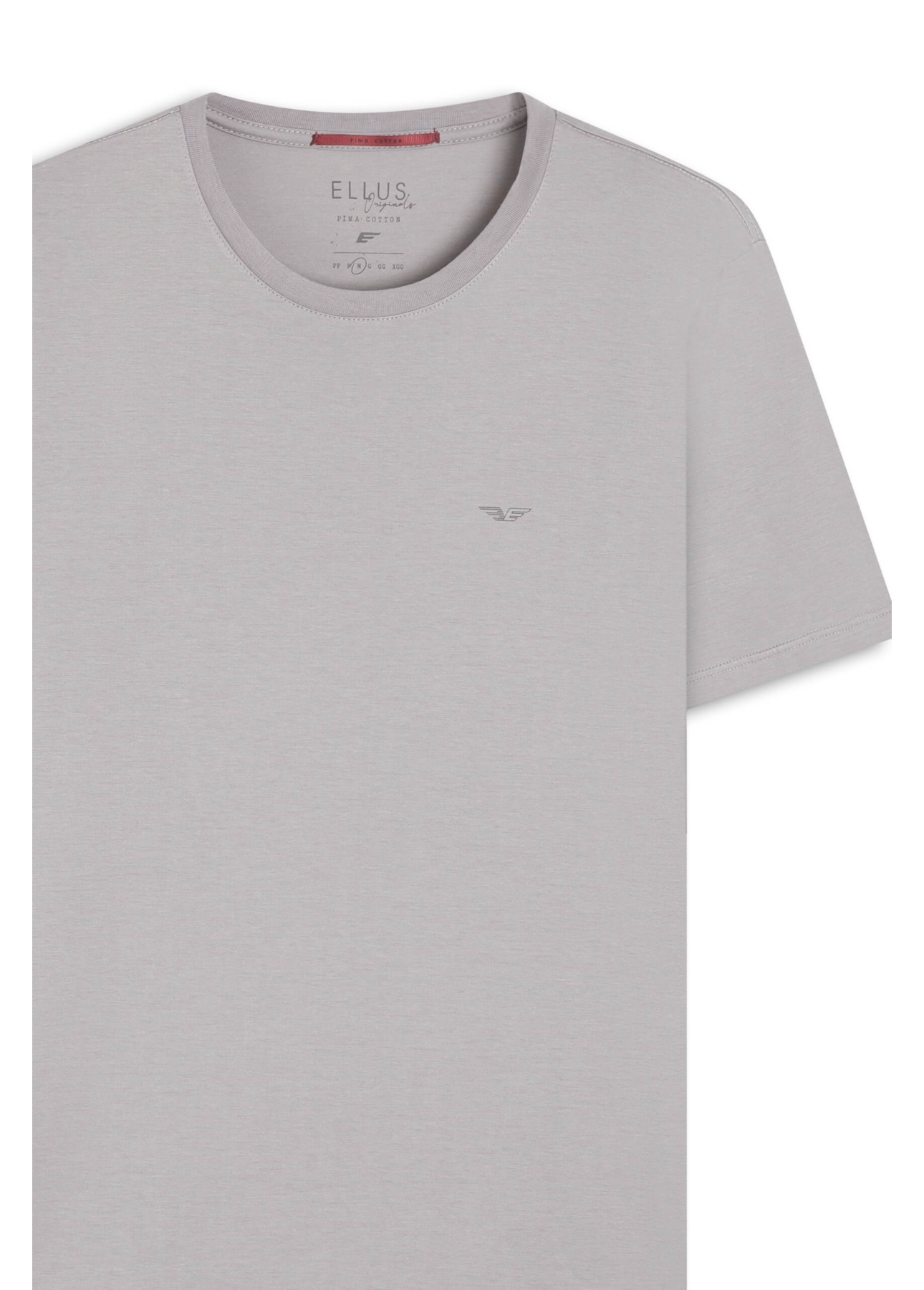 T-Shirt Pima Easa Mirror Silver Gray