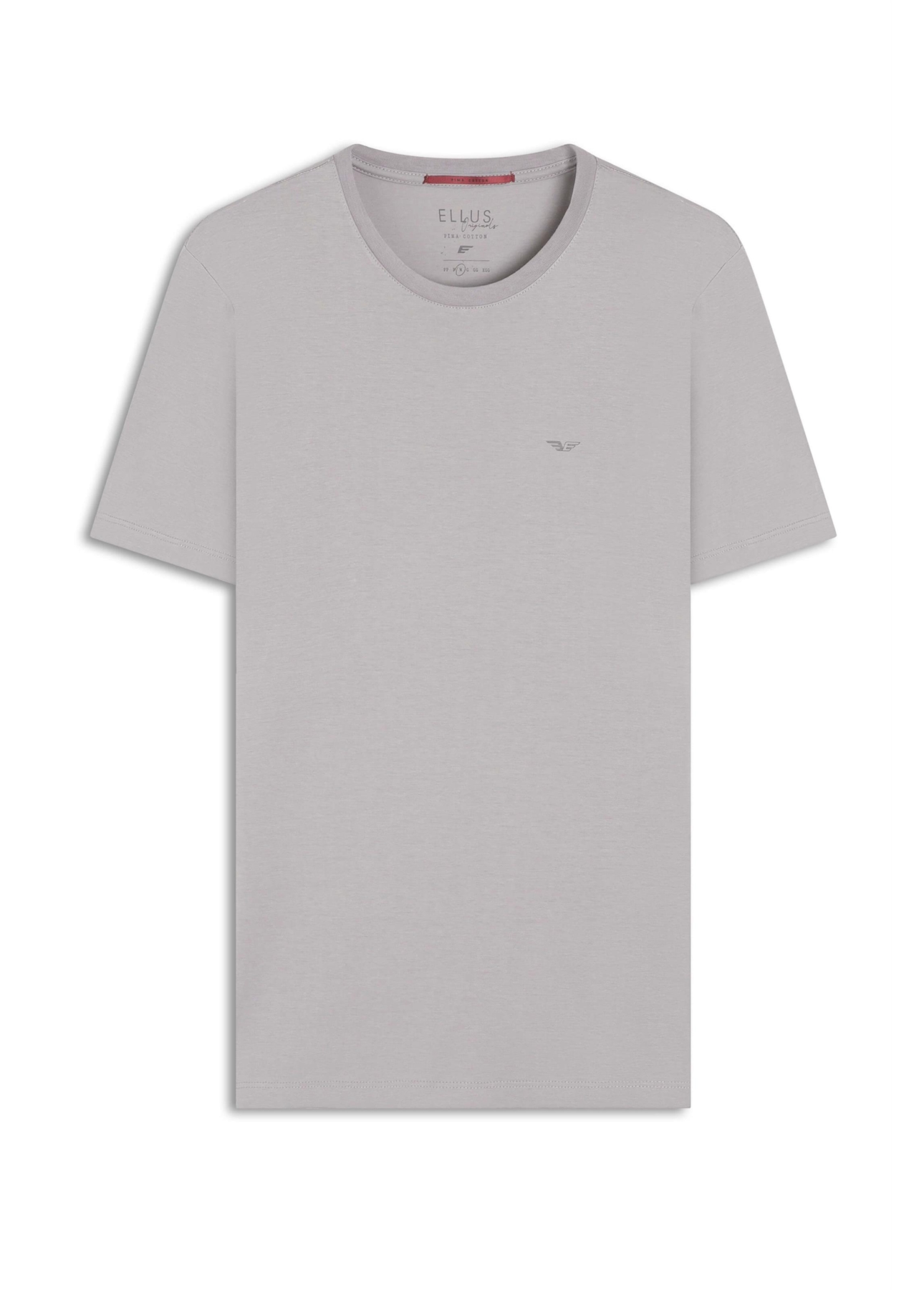 T-Shirt Pima Easa Mirror Silver Gray