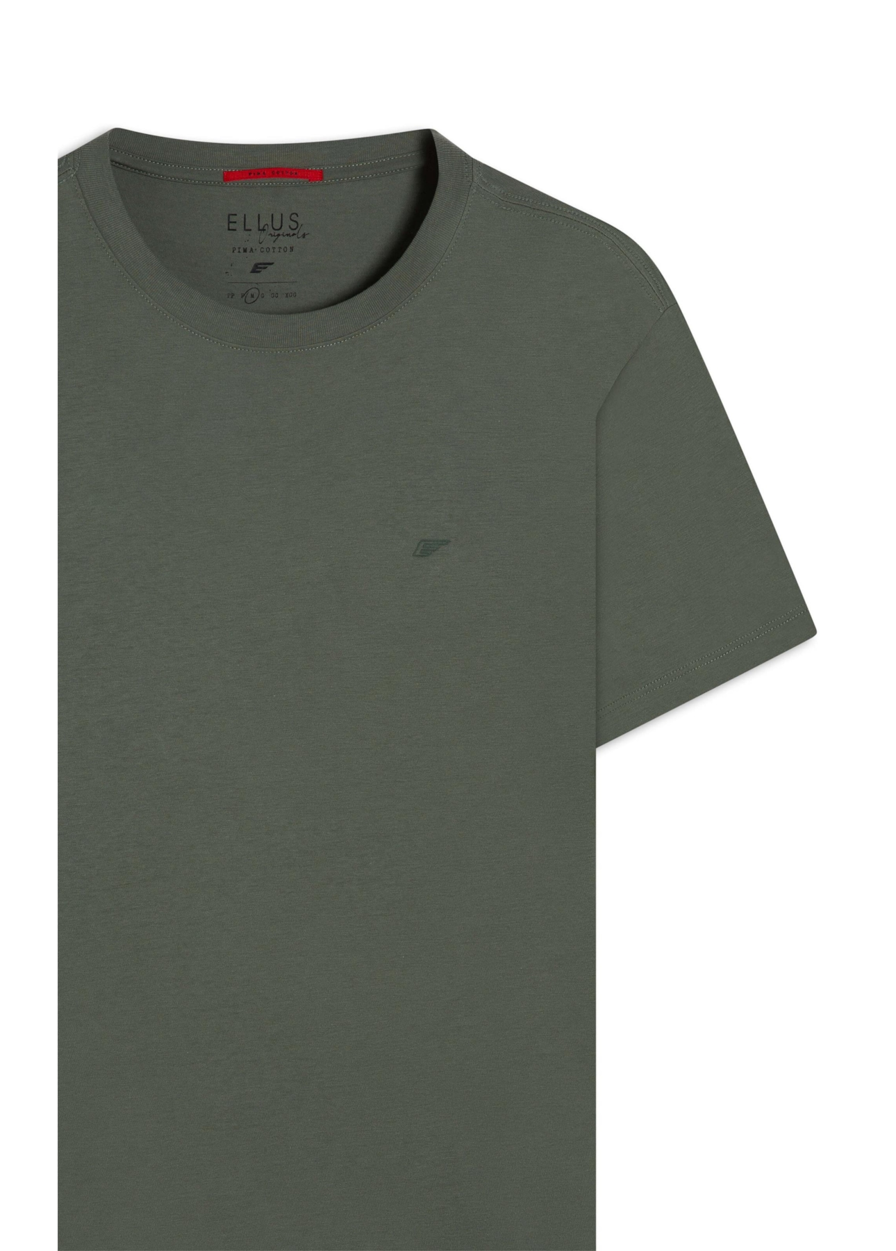 T-Shirt Pima Easa Mirror Verde Army