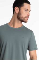 T-Shirt Pima Easa Mirror Verde Escuro