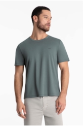 T-Shirt Pima Easa Mirror Verde Escuro