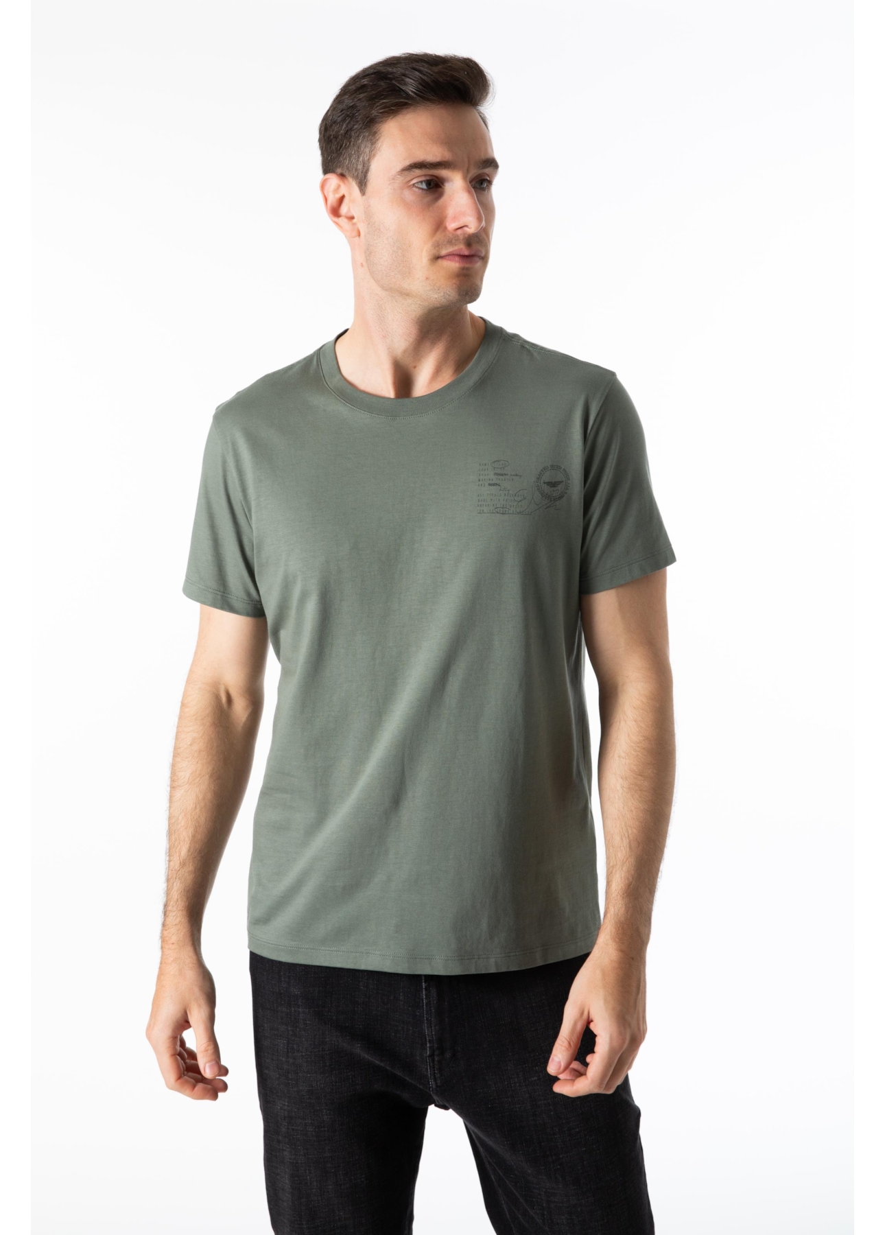 T-Shirt Pima Ellus Crafted Verde Army