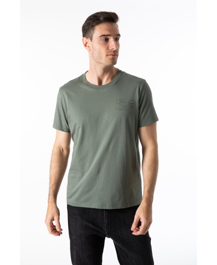 T-Shirt Pima Ellus Crafted Verde Army
