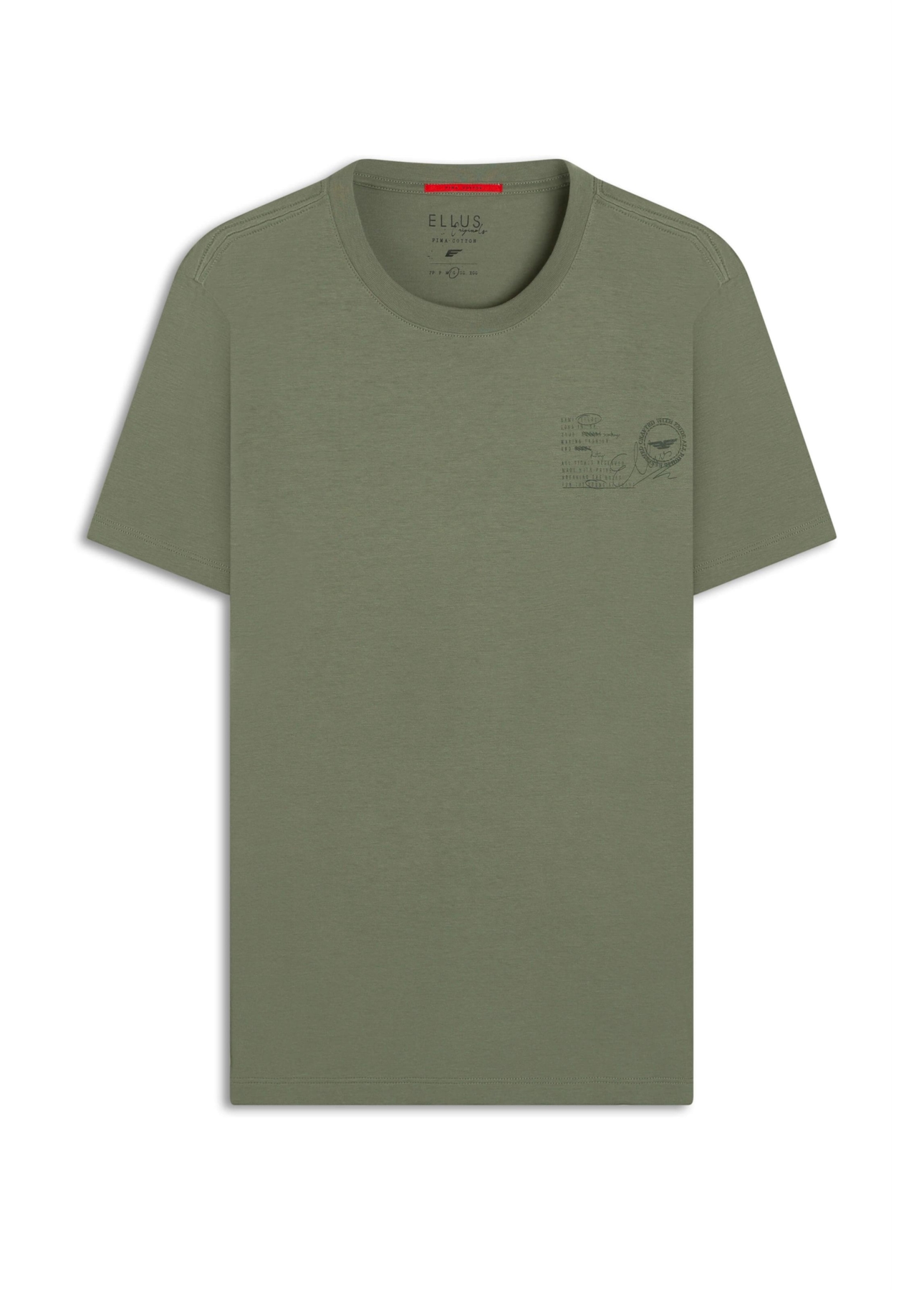T-Shirt Pima Ellus Crafted Verde Army