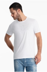 T-Shirt Pima Ellus Eagle Classic Branco