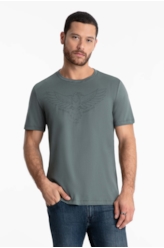 T-Shirt Pima Ellus Eagle Classic Verde Escuro