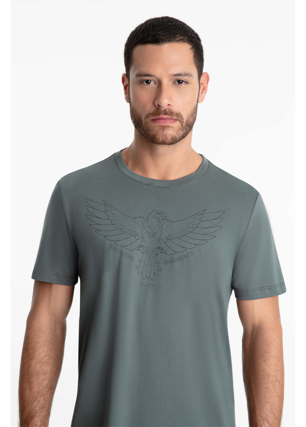 T-Shirt Pima Ellus Eagle Classic Verde Escuro