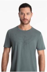T-Shirt Pima Ellus Eagle Classic Verde Escuro