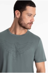 T-Shirt Pima Ellus Eagle Classic Verde Escuro