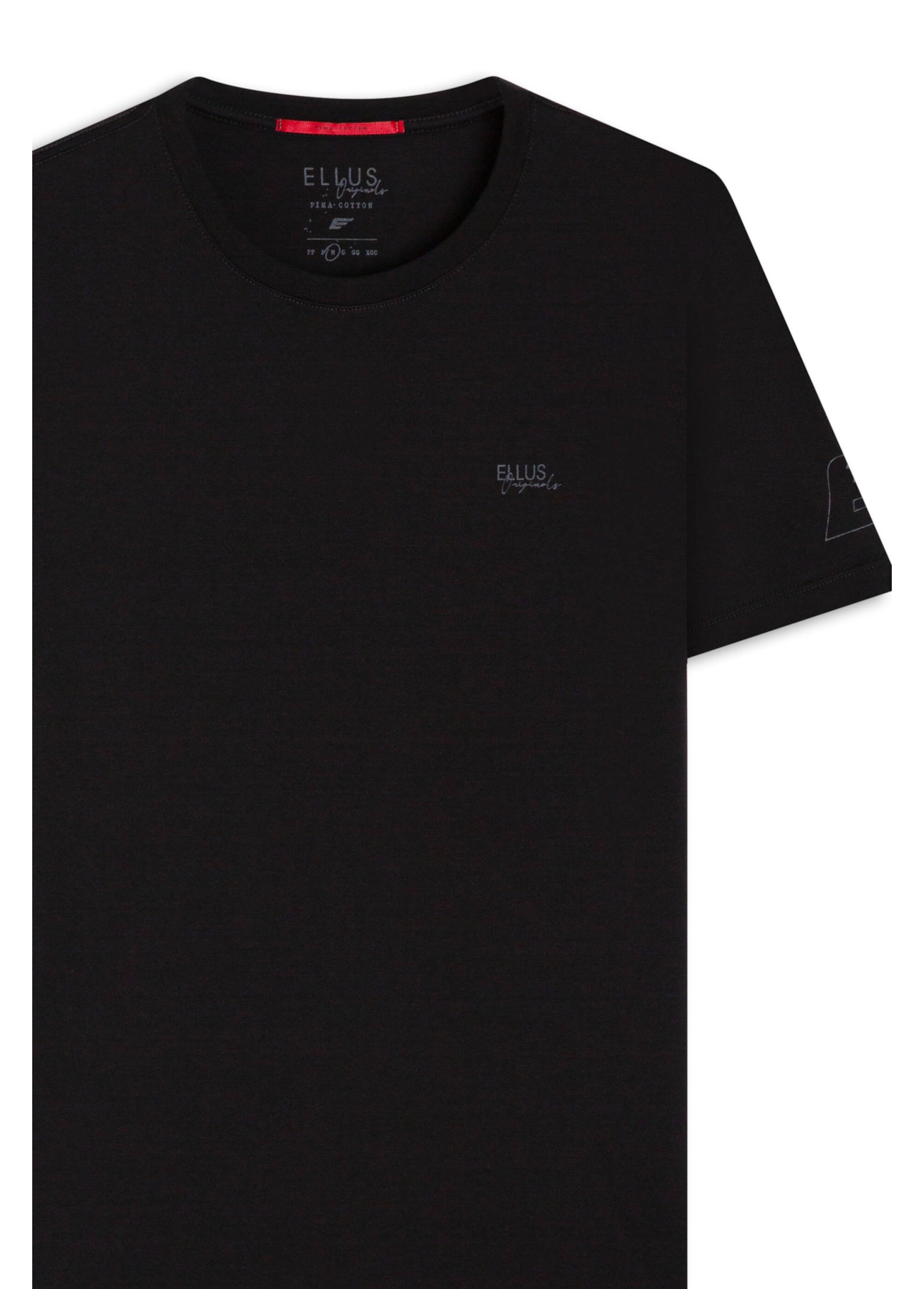 T-Shirt Pima Essentials Classic Preto