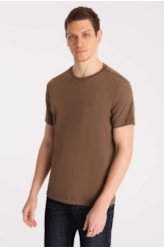 T-Shirt Pima Essentials Classic Tabaco
