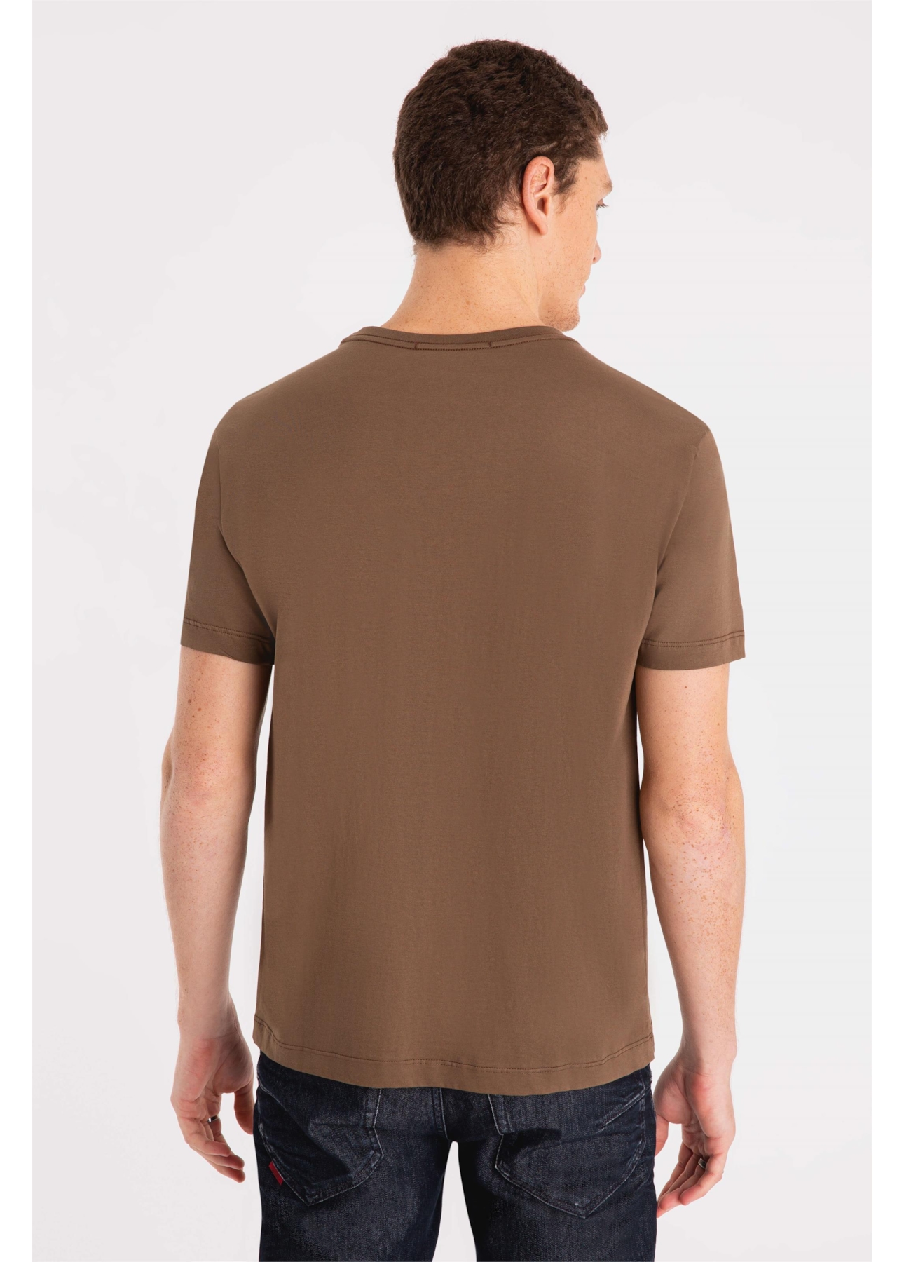 T-Shirt Pima Essentials Classic Tabaco