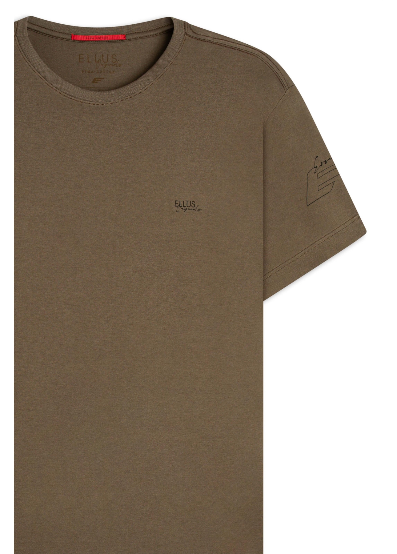 T-Shirt Pima Essentials Classic Tabaco