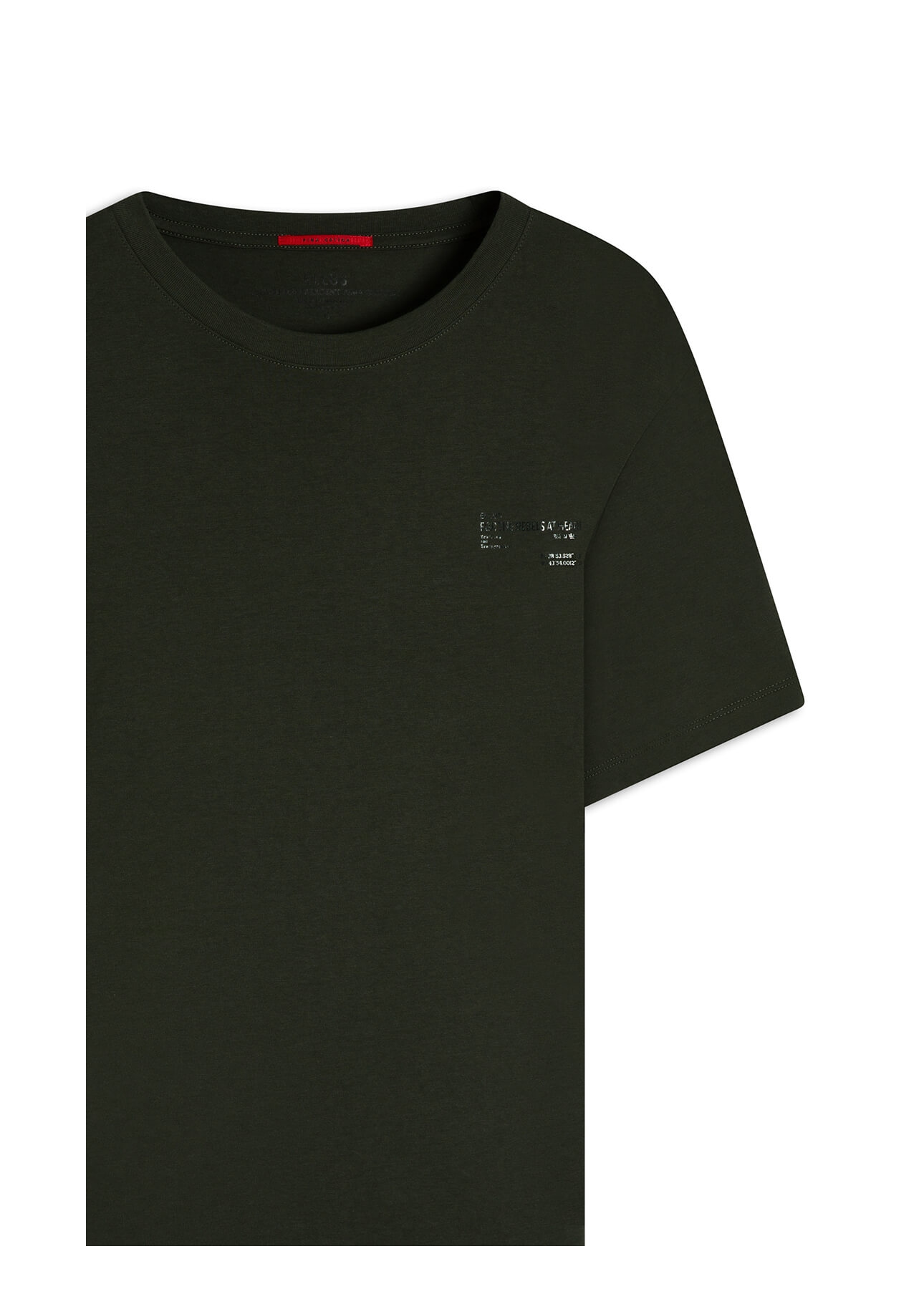  T-Shirt Pima For The Rebels Verde Militar