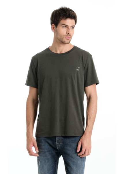  T-Shirt Pima For The Rebels Verde Militar