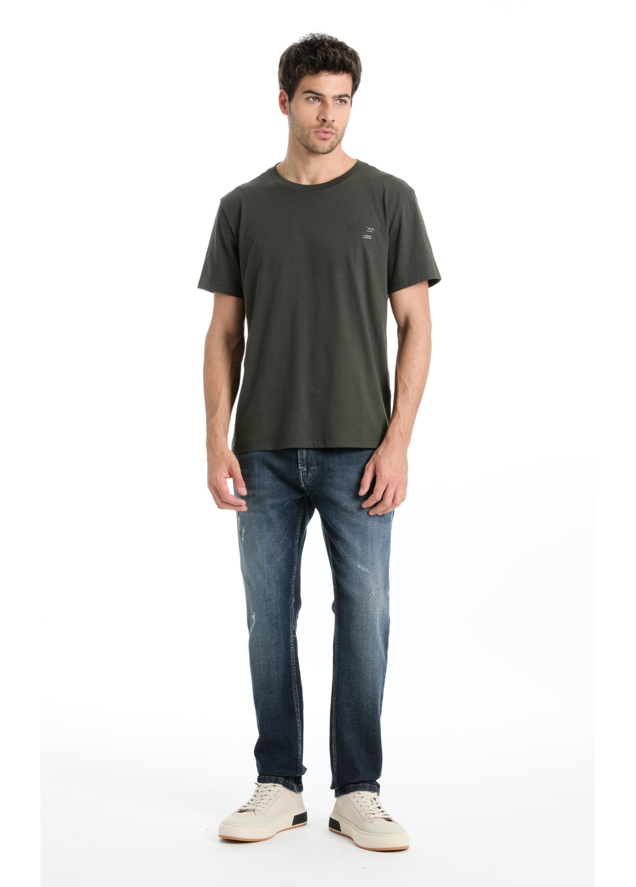 T-Shirt Pima For The Rebels Verde Militar