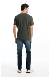  T-Shirt Pima For The Rebels Verde Militar