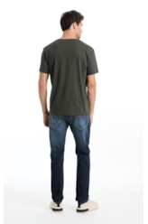  T-Shirt Pima For The Rebels Verde Militar