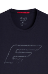 T-Shirt Pima Maxi Easa Writen Classic Dark Navy