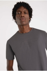 T-Shirt Pima Maxi Easa Writen Classic Grafite