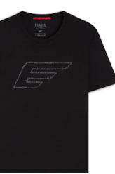 T-Shirt Pima Maxi Easa Writen Classic Preto