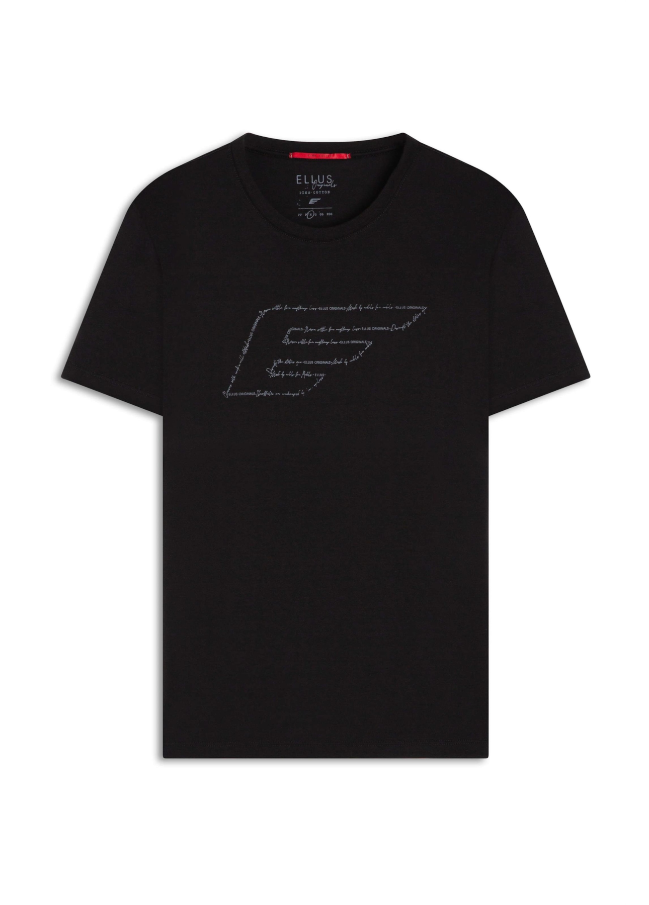 T-Shirt Pima Maxi Easa Writen Classic Preto
