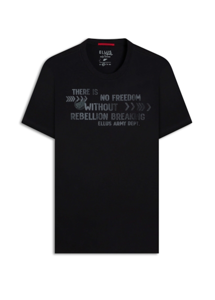 T-Shirt Pima No Freedom Preto
