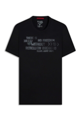 T-Shirt Pima No Freedom Preto