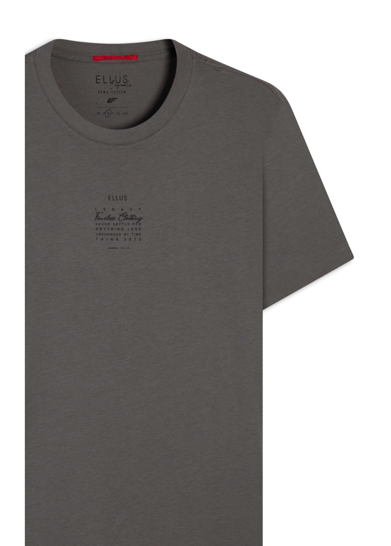 T-Shirt Pima Timeless Clothing Marrom