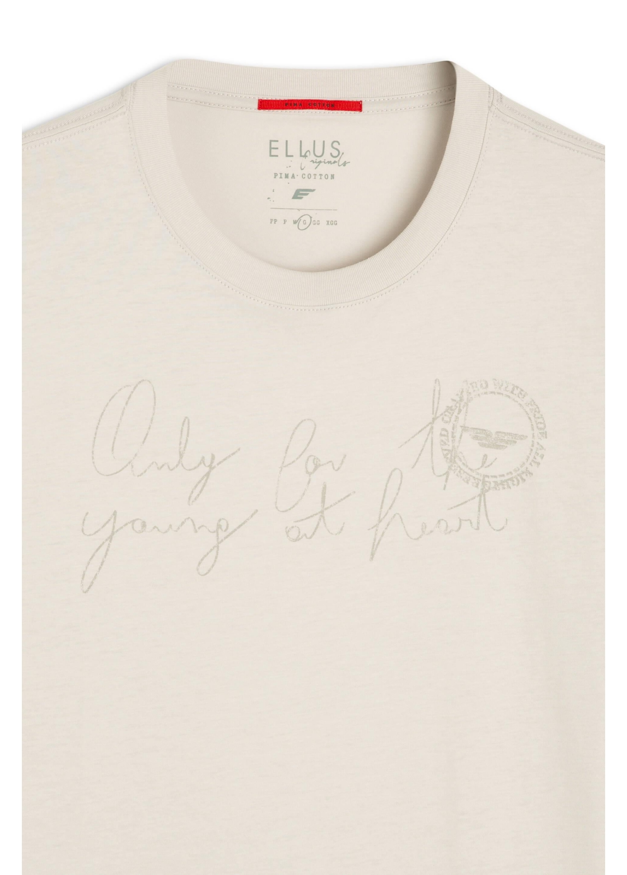 T-Shirt Pima Young Heart Prata