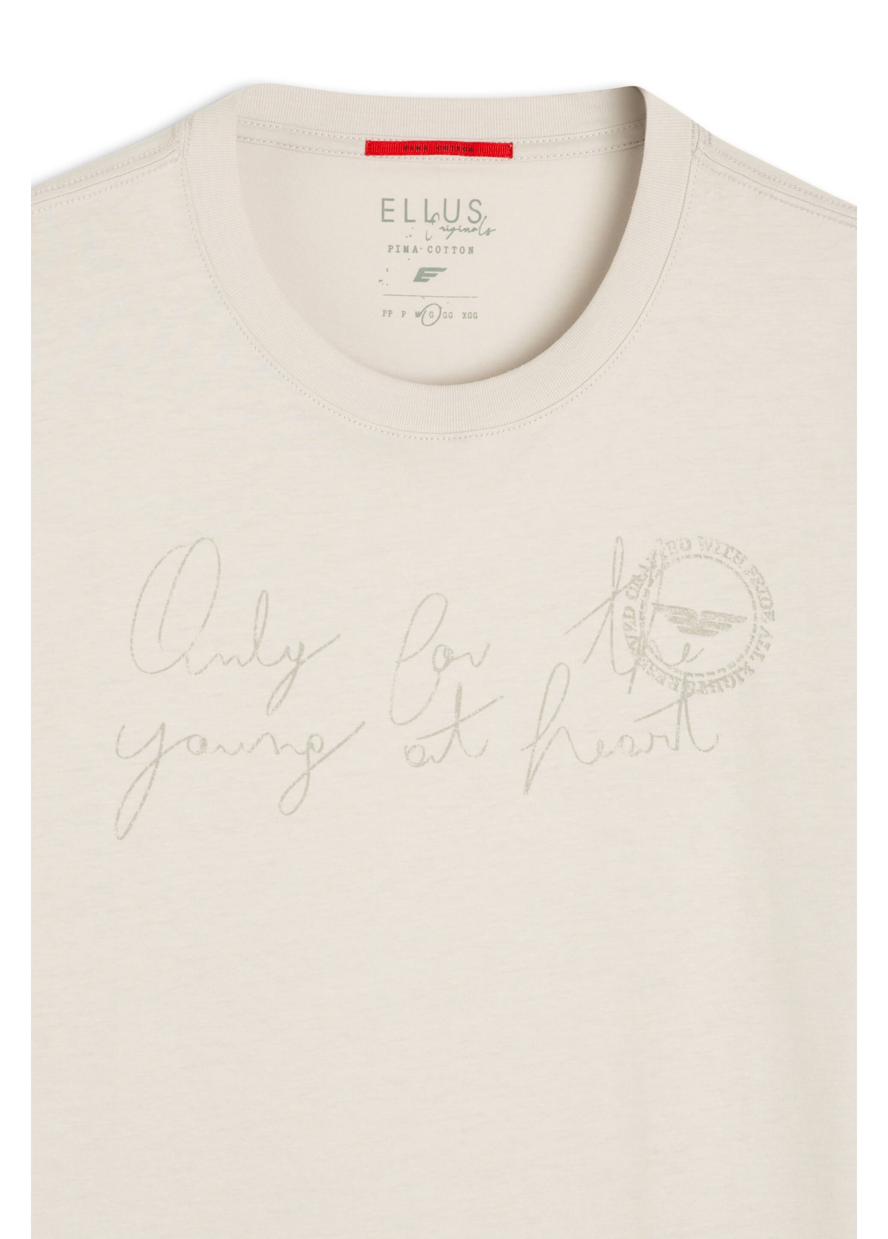 T-Shirt Pima Young Heart Prata