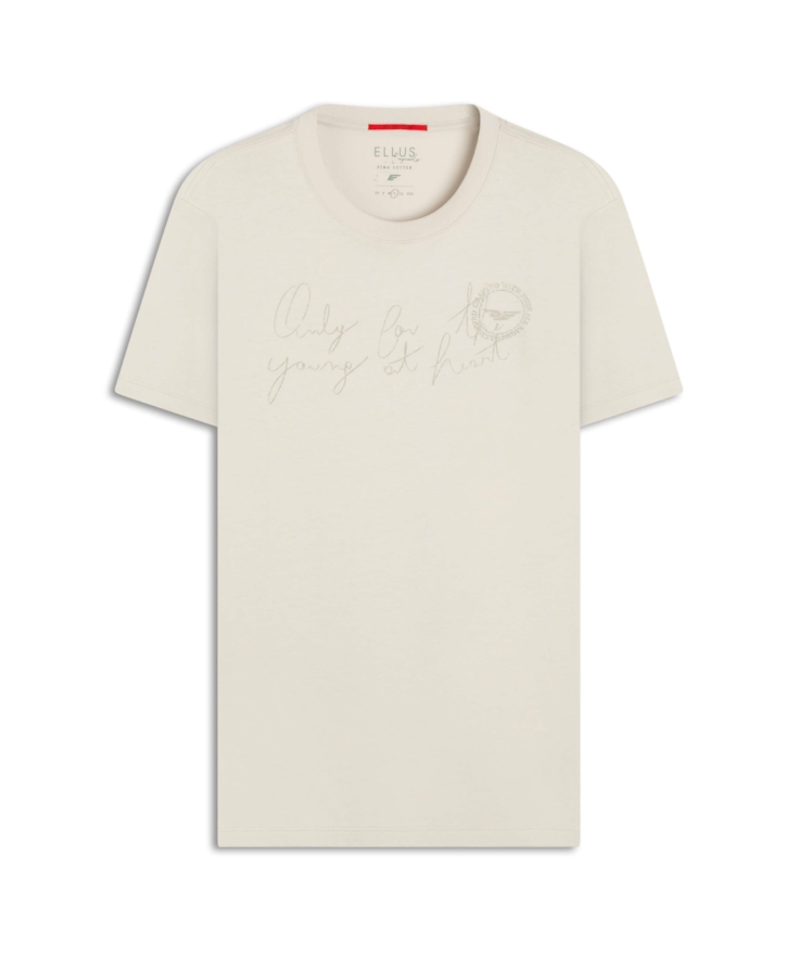 T-Shirt Pima Young Heart Prata