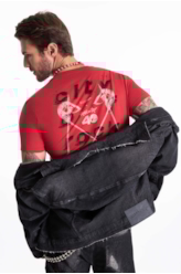 T-Shirt Pin Rock In Rio Classic Cereja