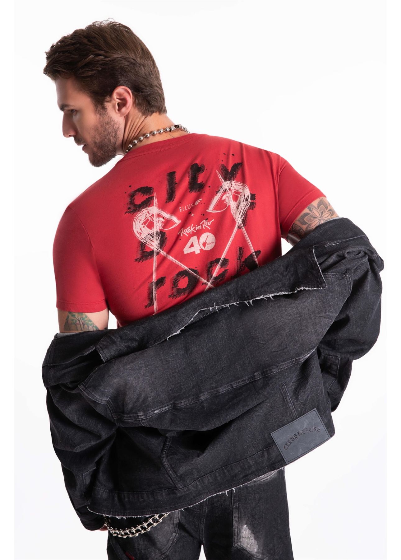 T-Shirt Pin Rock In Rio Classic Cereja