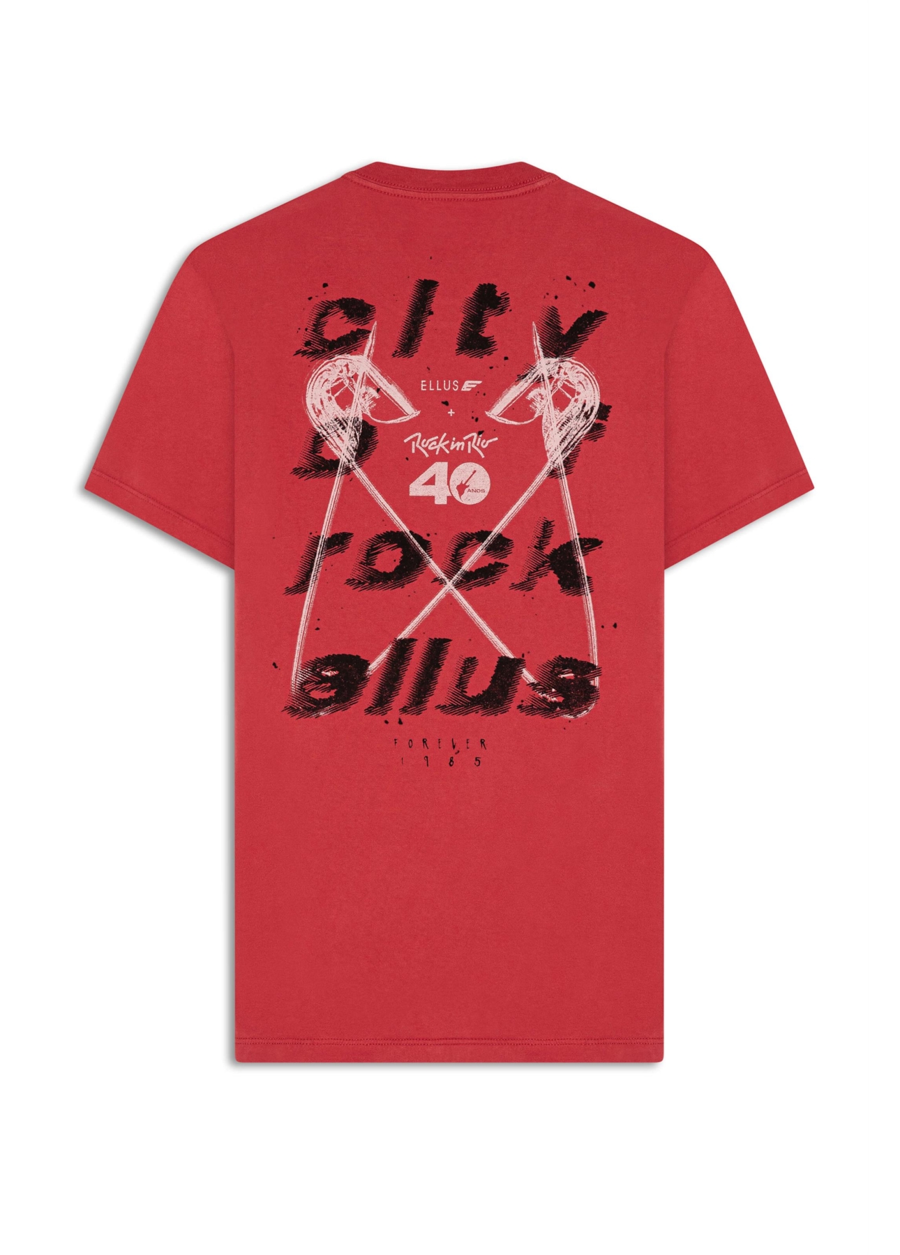 T-Shirt Pin Rock In Rio Classic Cereja