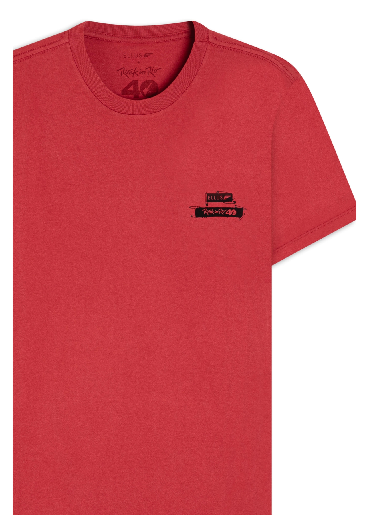 T-Shirt Pin Rock In Rio Classic Cereja