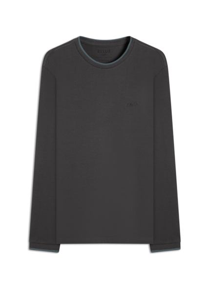T-Shirt Piquet Fine Ellus Plumbo