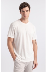 T-Shirt Piquet Polilinho Easa Classic Off White